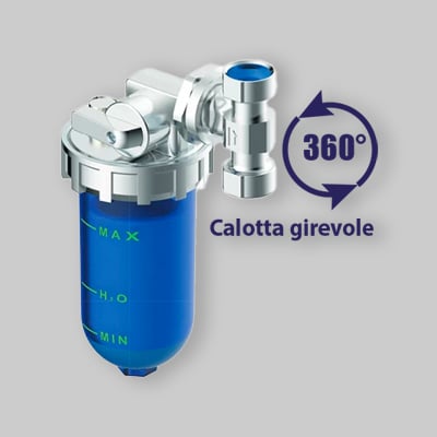 Dosatore polifosfati a carica pronta "DOSAMAX BLU STOP"