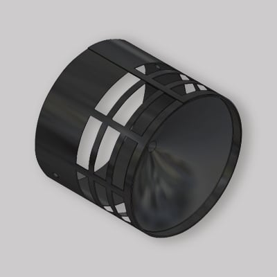 Griglia scarico fumi 80 mm
